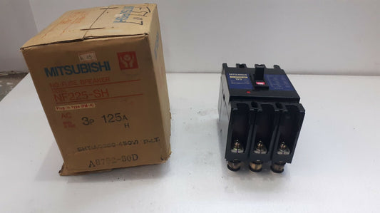 Mitsubishi NF225-SH No Fuse Breaker 125A 3P 660V NF225SH