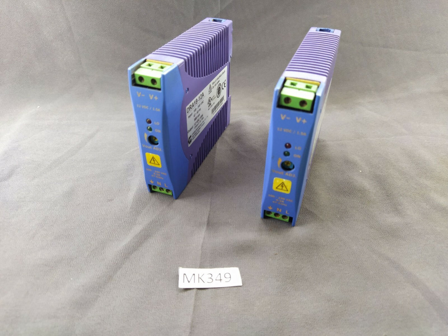Chinfa Electronics DRA18-12A Din Rail Power Supply 12V DC, 18W