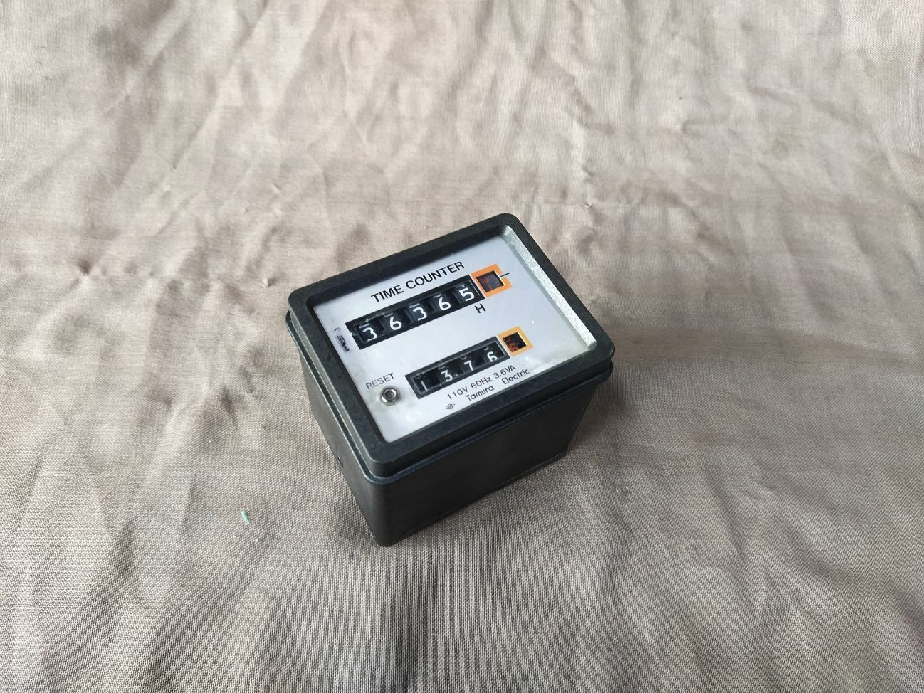Tamura Electric Time Counter 110V 60Hz 3.6VA