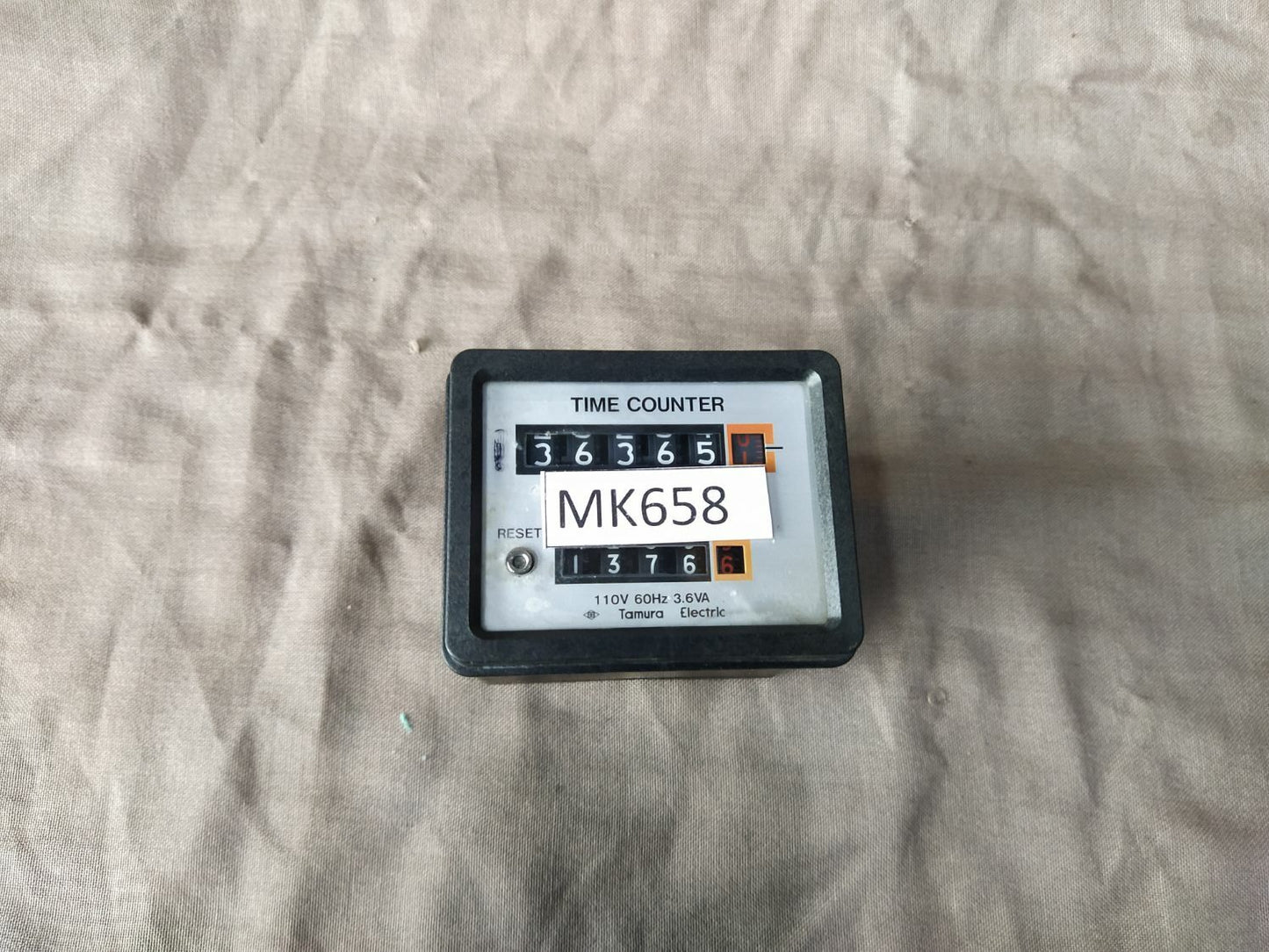 Tamura Electric Time Counter 110V 60Hz 3.6VA