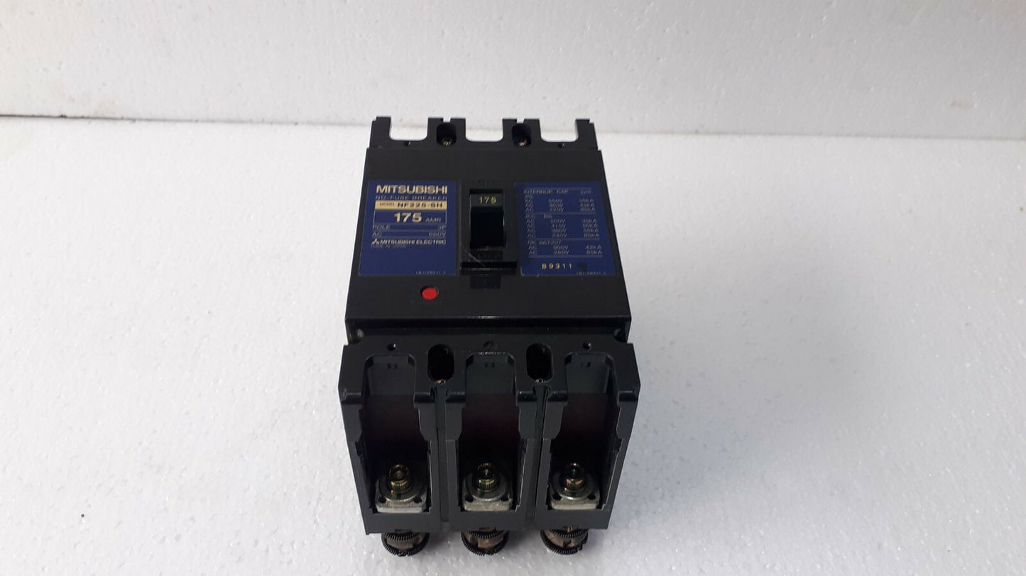 Mitsubishi NF225-SH No Fuse Breaker 175 AMP 3 POLE 660V AC