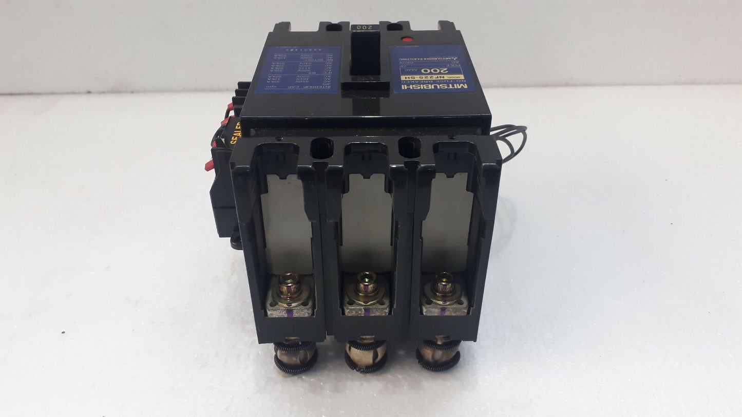 Mitsubishi NF225-SH No Fuse Breaker 200A 3P 660V AC NF225SH