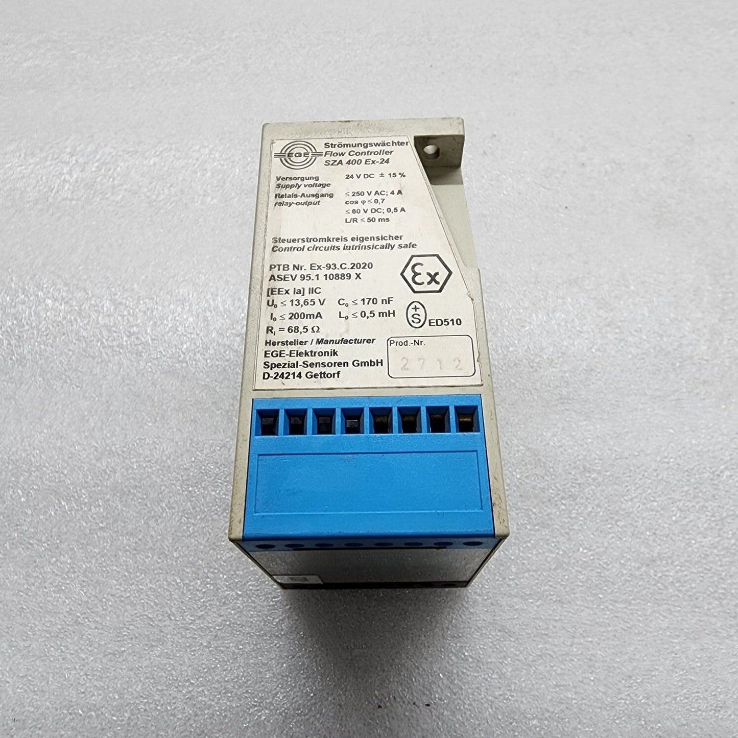 EGE ELEKTRONIK SZA 400 EX-24 FLOW CONTROLLER 24V