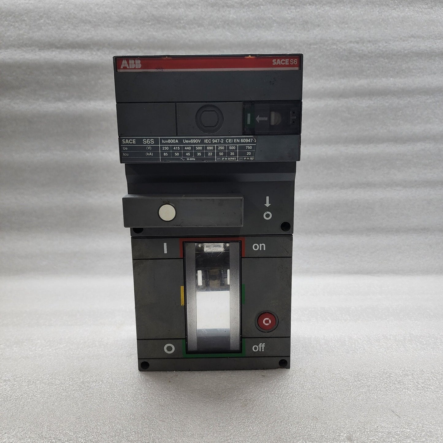 ABB SACE S6S MOTOR OPERATOR 800A AE07002396