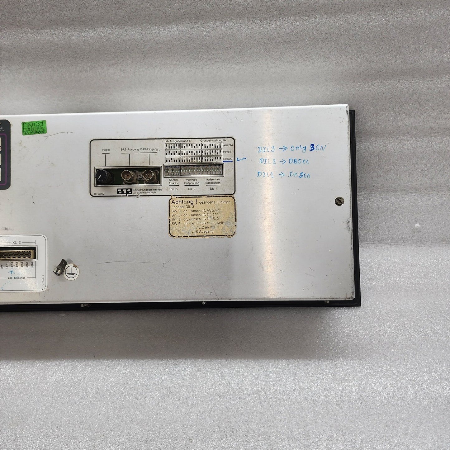 EGA UTV 2.2 BAS CONTROL PANEL BOSCH DB 500/300 18-36VDC