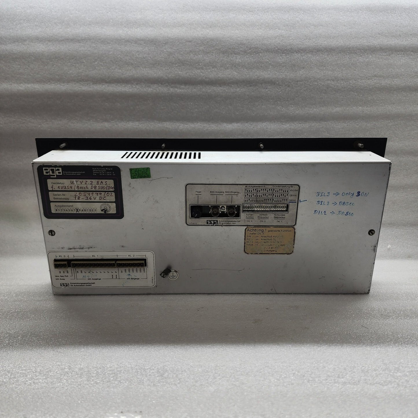 EGA UTV 2.2 BAS CONTROL PANEL BOSCH DB 500/300 18-36VDC