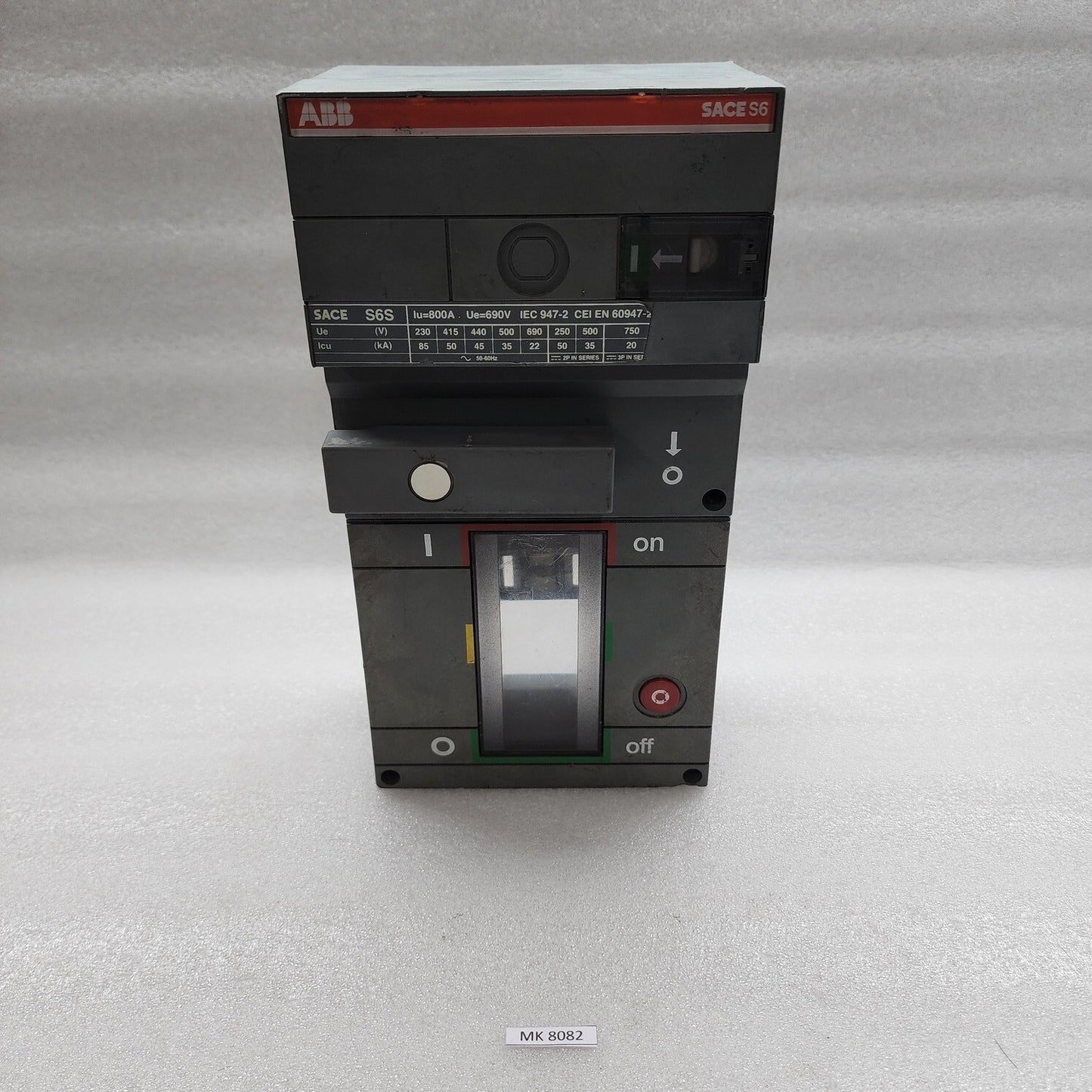 ABB SACE S6S MOTOR OPERATOR 800A AE07002396