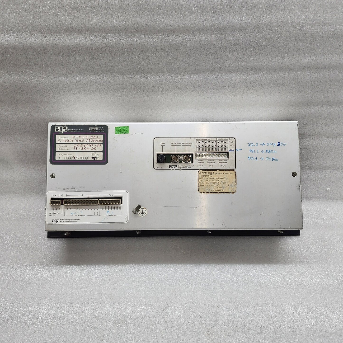 EGA UTV 2.2 BAS CONTROL PANEL BOSCH DB 500/300 18-36VDC