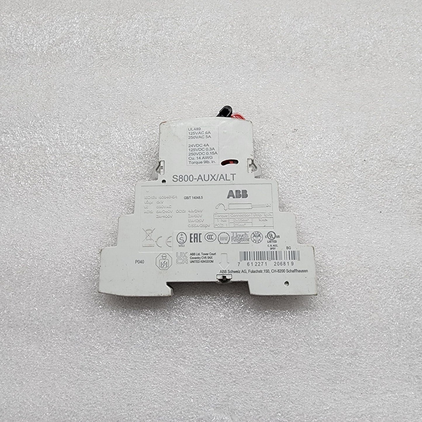 ABB S800-AUX/ALT AUXILIARY CONTACT