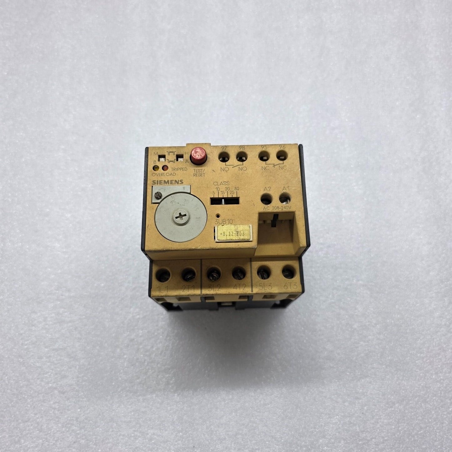SIEMENS 3UB1005-1QM7 OVELROAD RELAY 6.3-25A