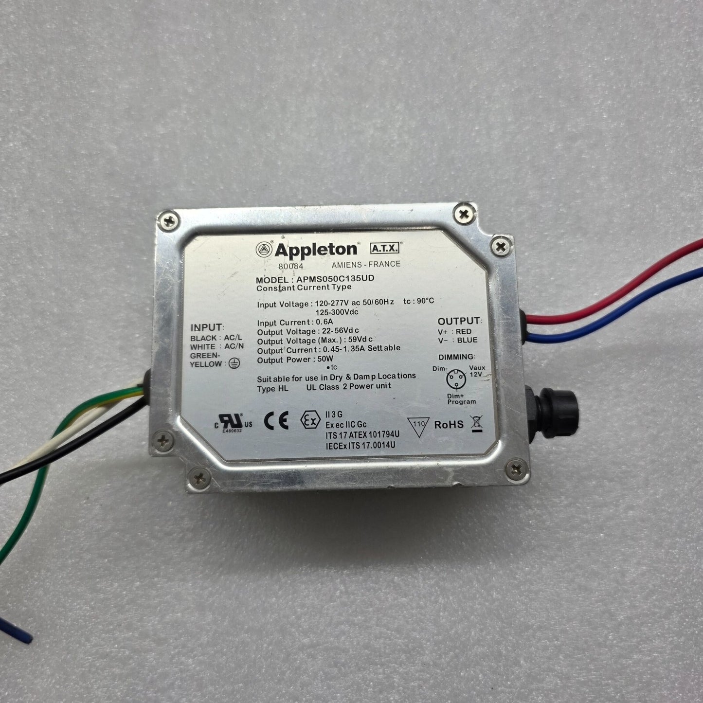 APPLETON APMS050C135UD LED DRIVER