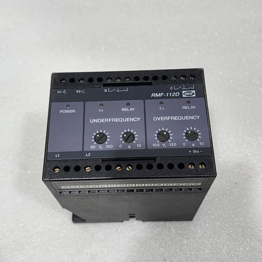 DEIF RMF-112D FREQUENCY RELAY 415VAC 409849.130