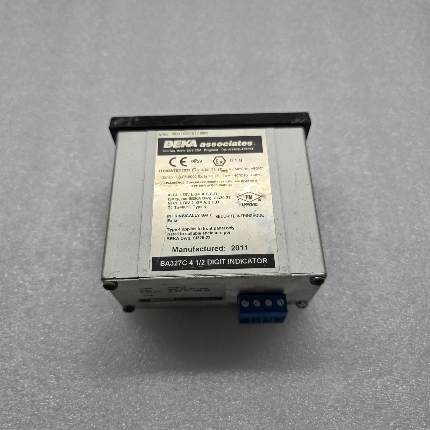 BEKA BA327C 4 1/2 DIGITAL INDICATOR BA327