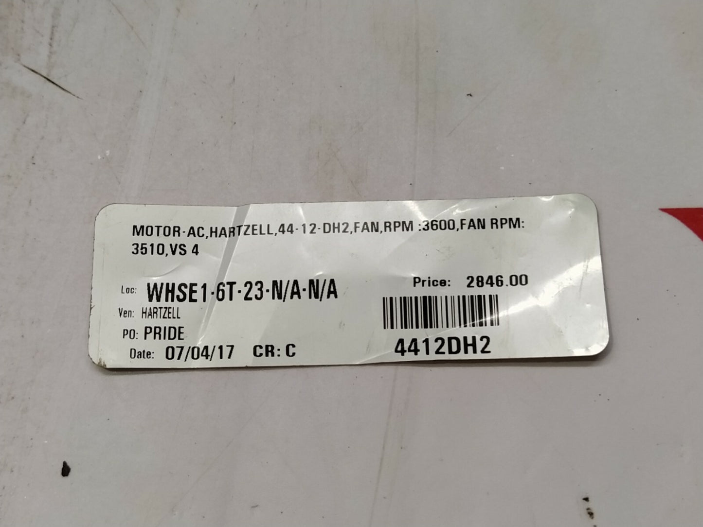 BALDOR 35X081Y474C2 ELECTRIC MOTOR 1-HP 3450-RPM 230/460V
