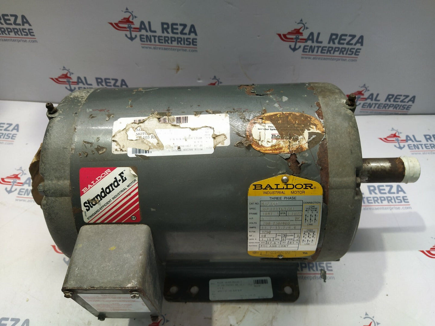 BALDOR 36B101Y697H1 ELECTRIC MOTOR M3218T 5-HP 1750-RPM 208-230/460V