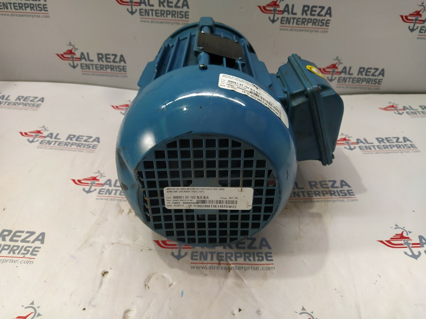 WEG 00236ET3E145TC-W22 INVERTER DUTY MOTOR 3-HP 3475-RPM 208-230/460V