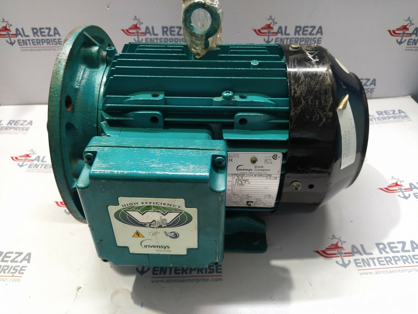 BROOK CROMPTON INVENSYS W-DA112M3 ELECTRIC MOTOR 2827209WH-00 5.5-HP 230/460V 17
