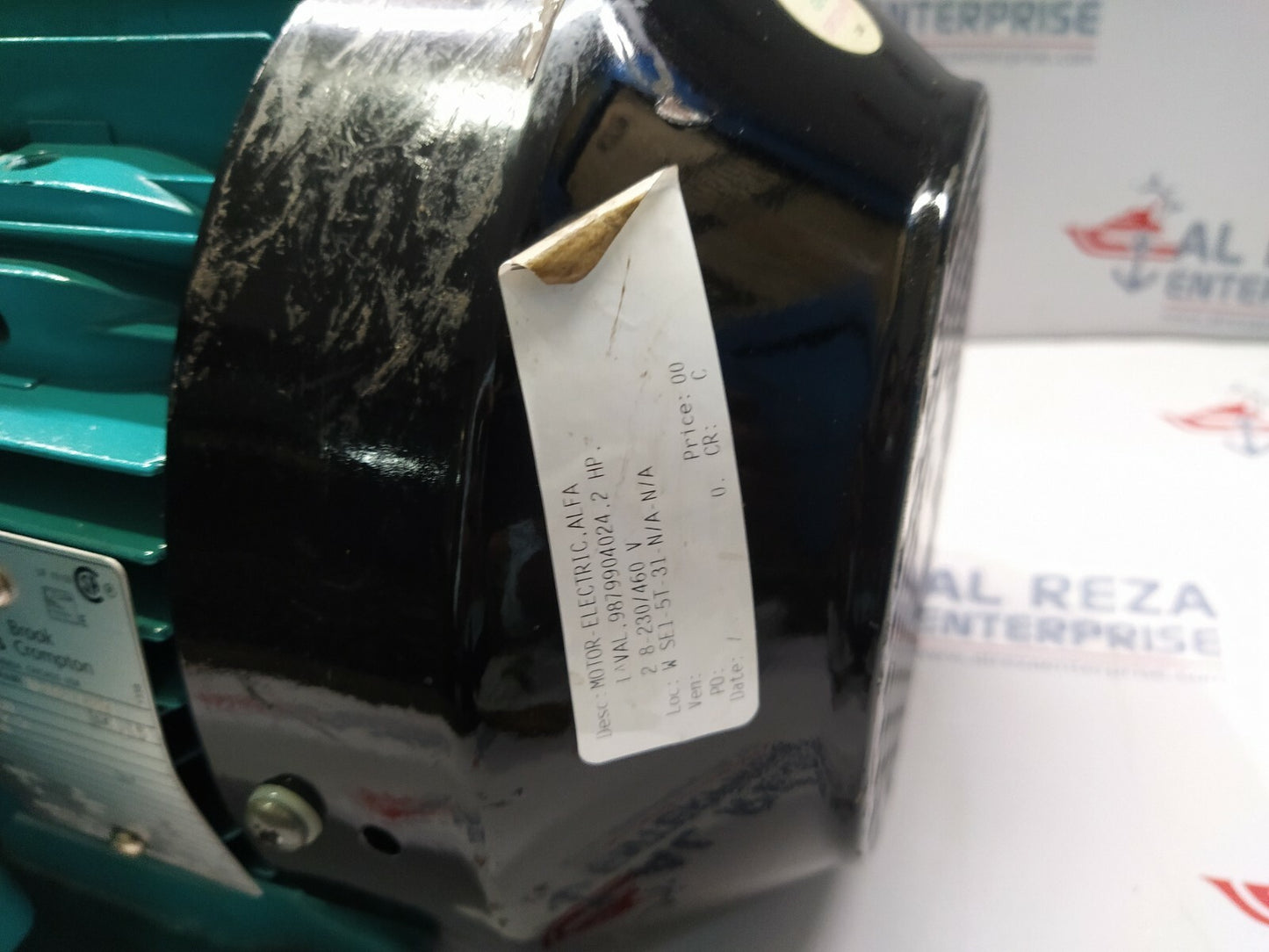 BROOK CROMPTON INVENSYS W-DA112M3 ELECTRIC MOTOR 2827209WH-00 5.5-HP 230/460V 17