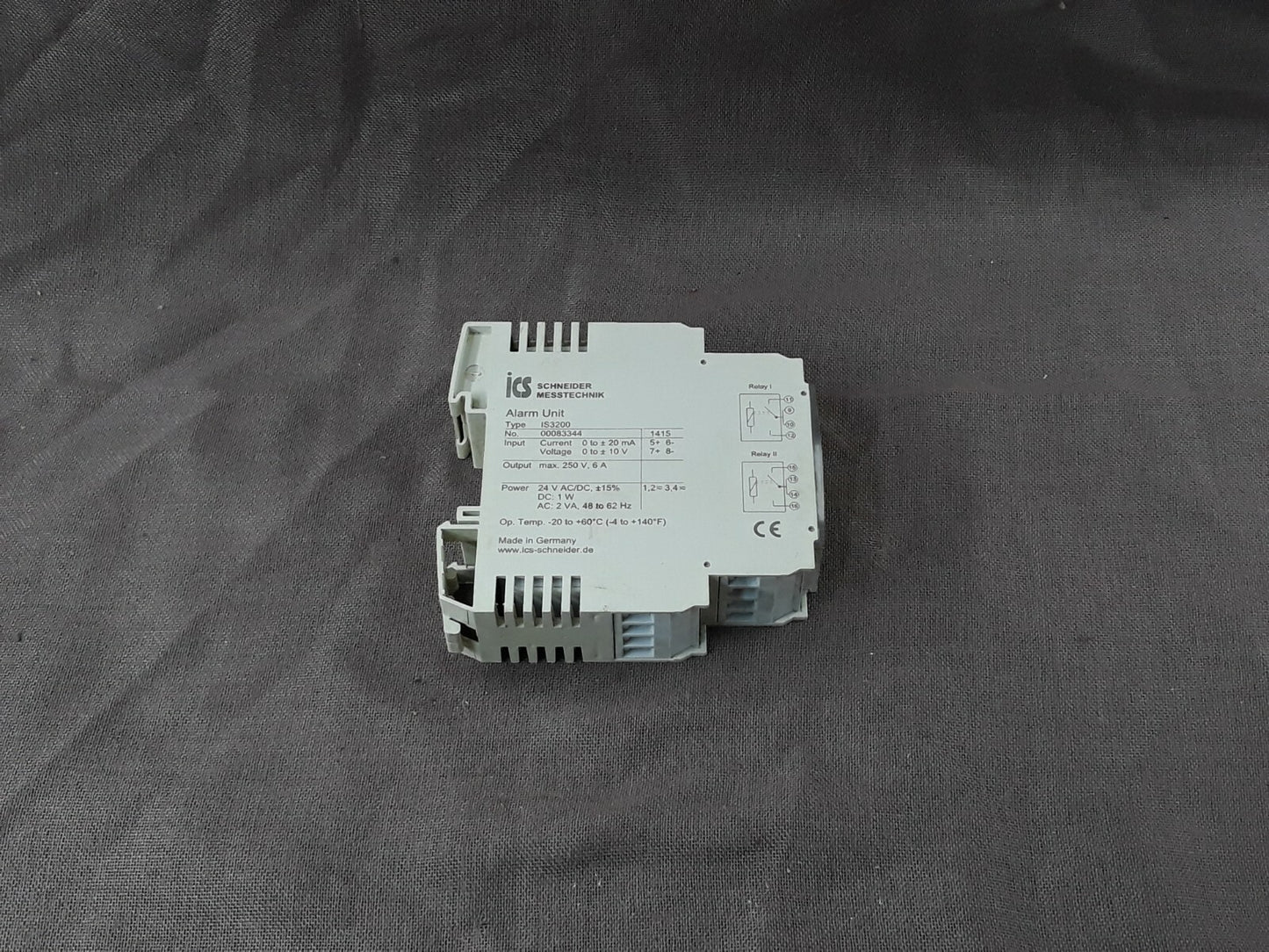 SE IS3200 Alarm Unit ICS Messtechnik 24VAC/DC