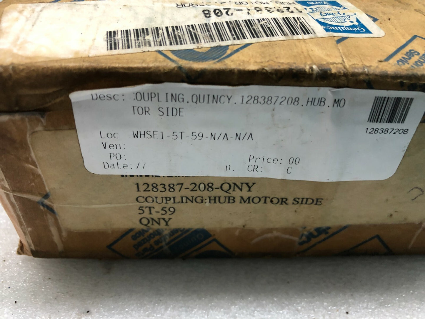 QUINCY PARTS 128387-208 COUPLING HUB MOTOR SIDE