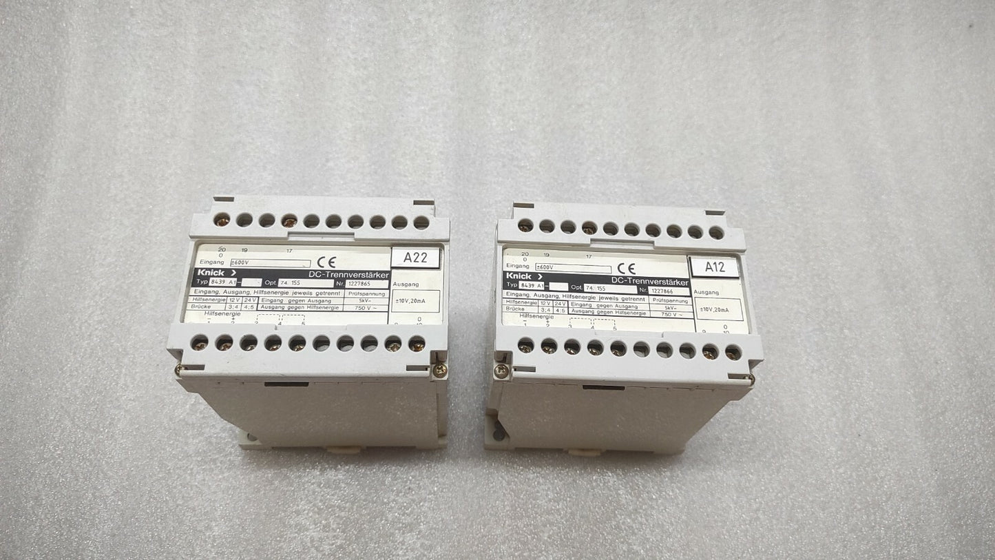 KNICK 8439 A1 DC-ISOLATING AMPLIFIER