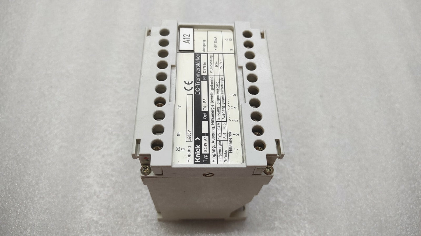 KNICK 8439 A1 DC-ISOLATING AMPLIFIER