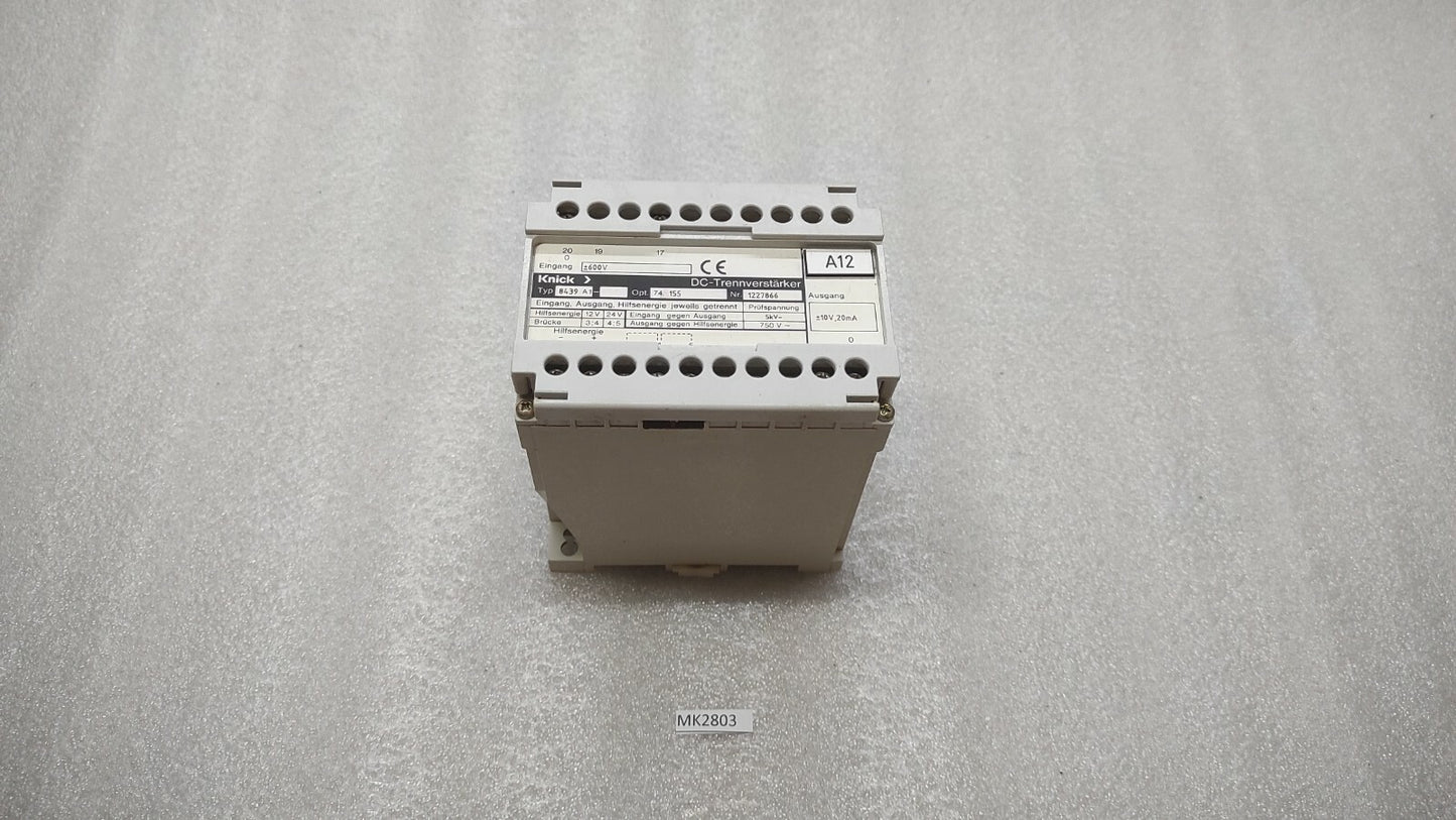 KNICK 8439 A1 DC-ISOLATING AMPLIFIER