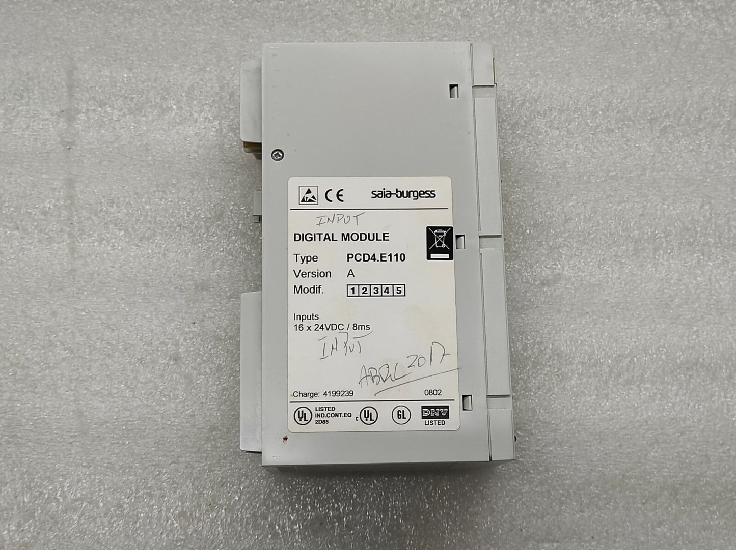 SAIA-BURGESS PCD4-E110 DIGITAL MODULE