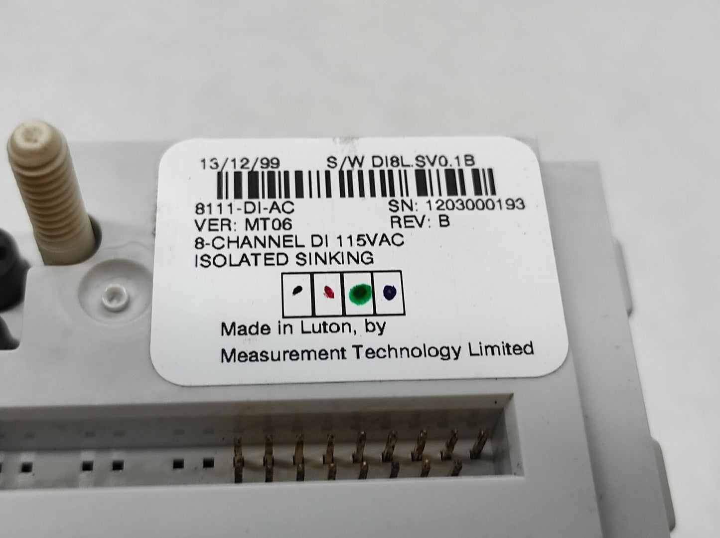 MEASUREMENT TECHNOLOGY 8111-DI-AC 8-CHANNEL DI 115V
