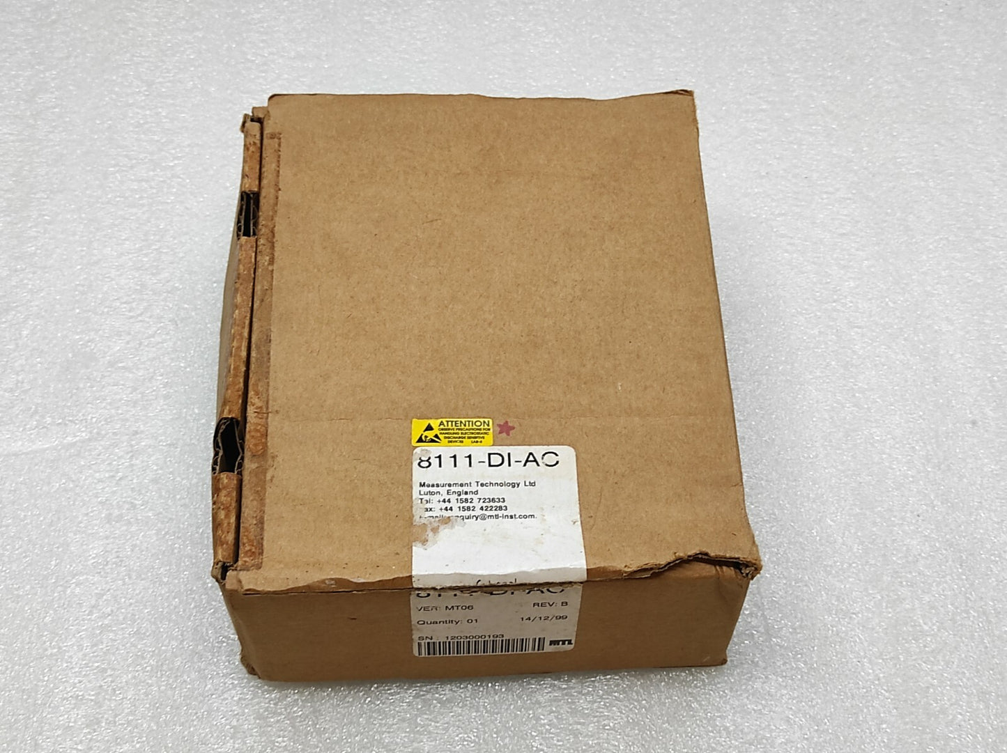 MEASUREMENT TECHNOLOGY 8111-DI-AC 8-CHANNEL DI 115V