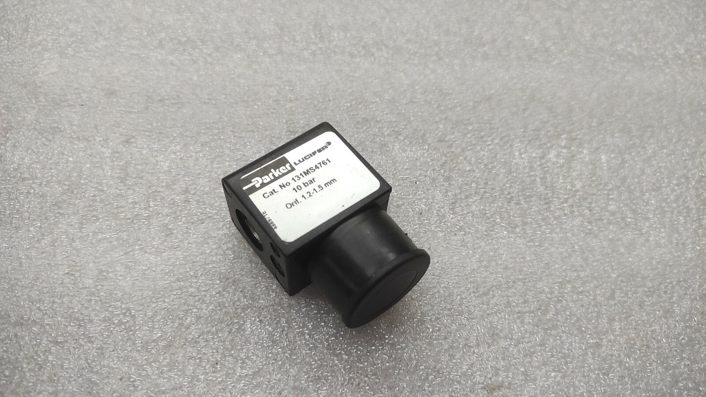 PARKER LUCIFER 131MS4761 COIL 483590S4-F 48V 10BAR 1.2-1.5MM ORIF