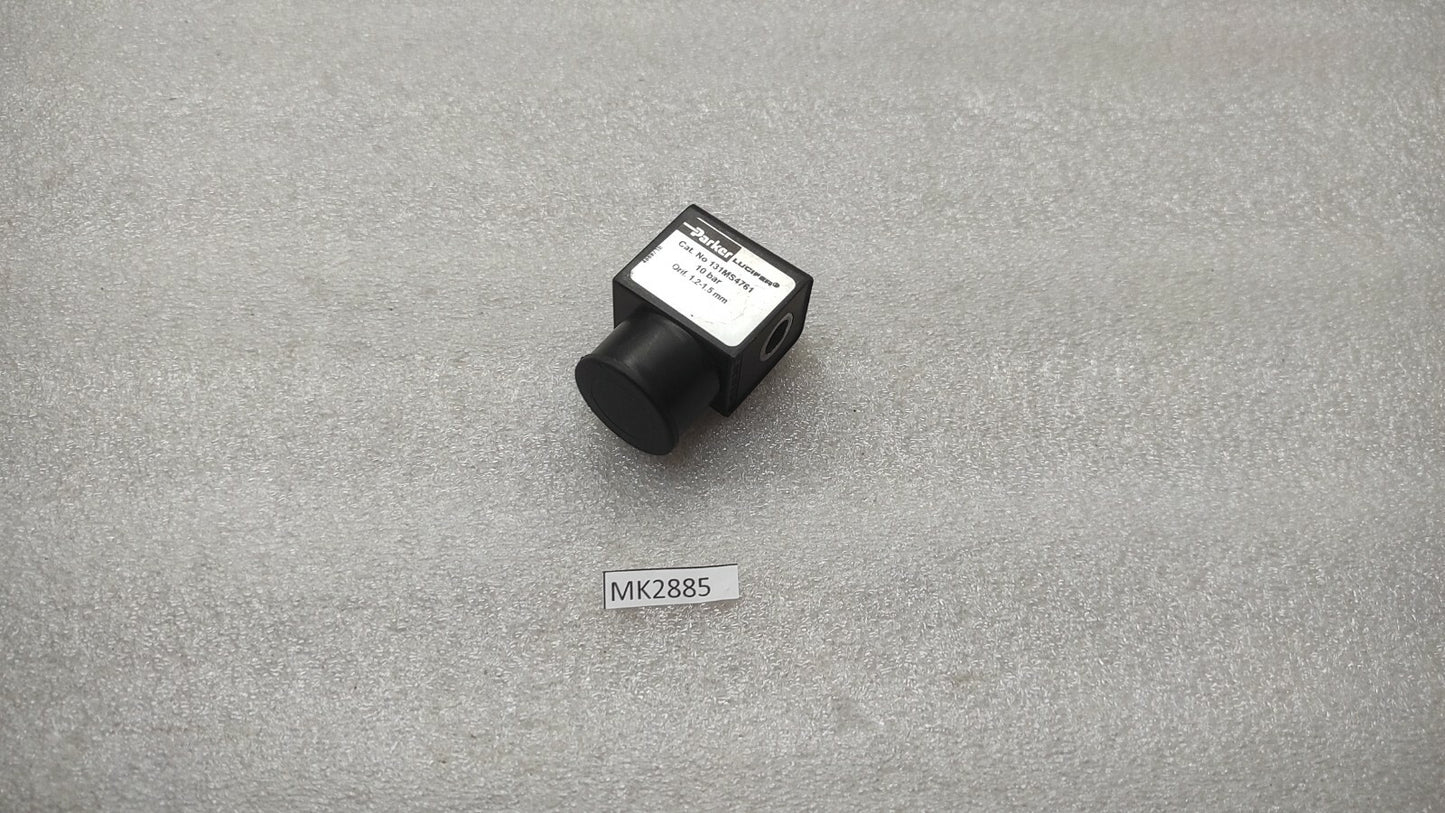 PARKER LUCIFER 131MS4761 COIL 483590S4-F 48V 10BAR 1.2-1.5MM ORIF