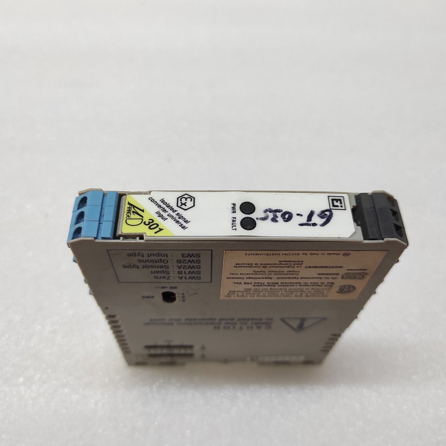 ELCON INSTRUMENT 301 1-CH ISOLATED SIGNAL CONVERTER UNIVERSAL INPUT
