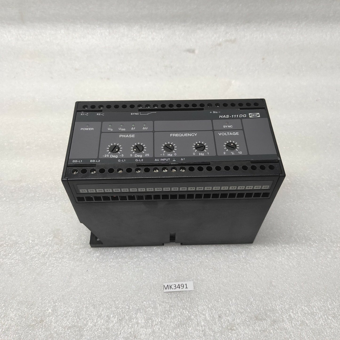DEIF HAS-111DG SYNCHRONISATION & CIRCUIT BREAKER CLOSING 100049881.20 415VAC