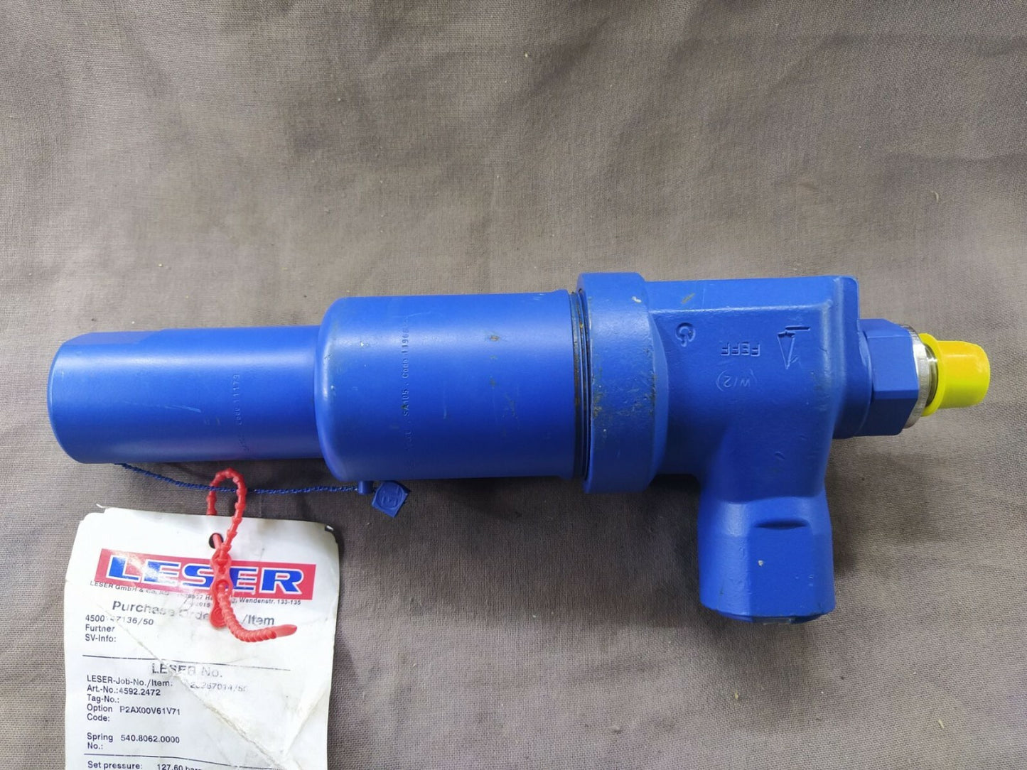Laser 4592.2472 Threaded Safety Relief Valves Spring Loaded 4592-2472
