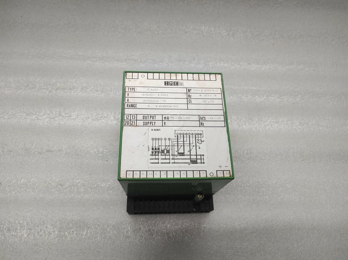 IME CW2 450/100V A 2500/5 RANGE 1600KW CI0.5