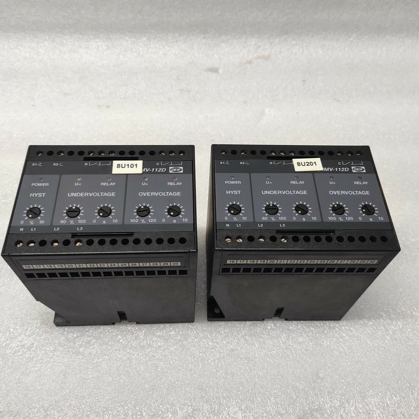 DEIF RMV-112D UNDERVOLTAGE & OVERVOLTAGE RELAY 400002391.70 440V