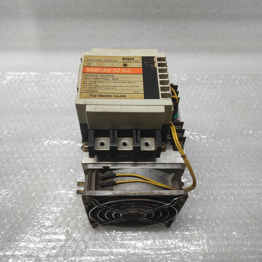 FUJI ELECTRIC SS803H-3Z-D3 SOLID STATE CONTACTOR WITH HEAT SINK SX1-C12-A3
