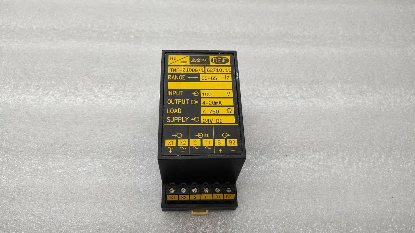 DEIF TMF-210DG/1 TRANSDUCER 55-665Hz 24VDC
