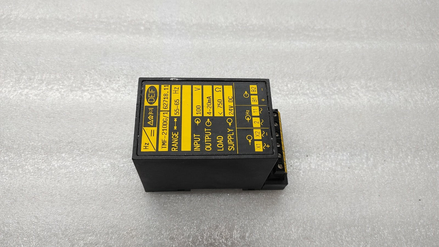 DEIF TMF-210DG/1 TRANSDUCER 55-665Hz 24VDC