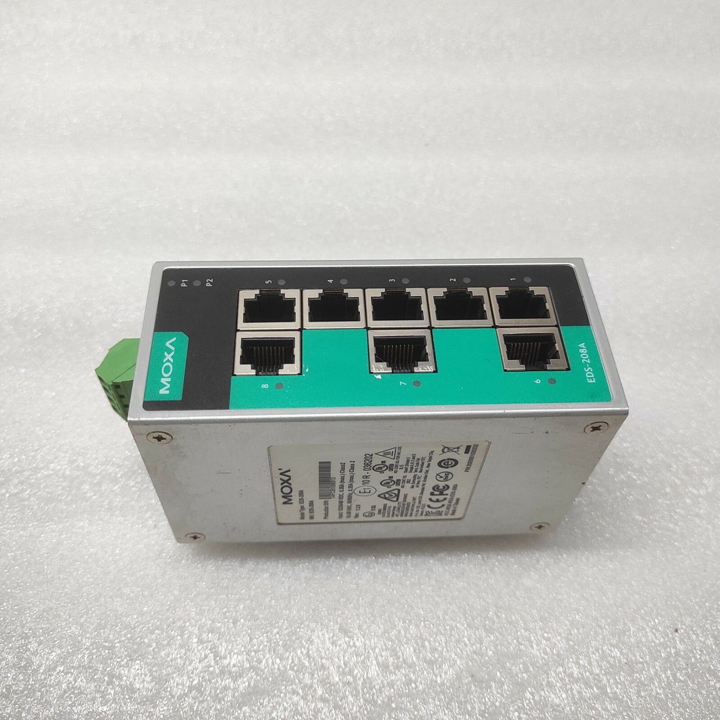 MOXA EDS-208A ETHERNET SWITCH 3093001000332 12/24/48VDC
