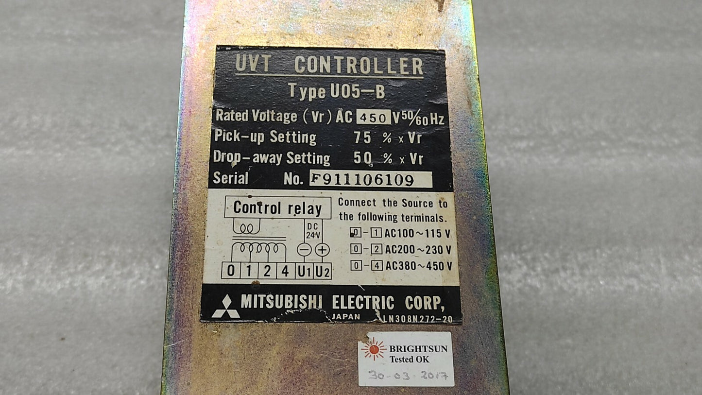 MITSUBISHI U05-B UVT CONTROLLER 450VAC