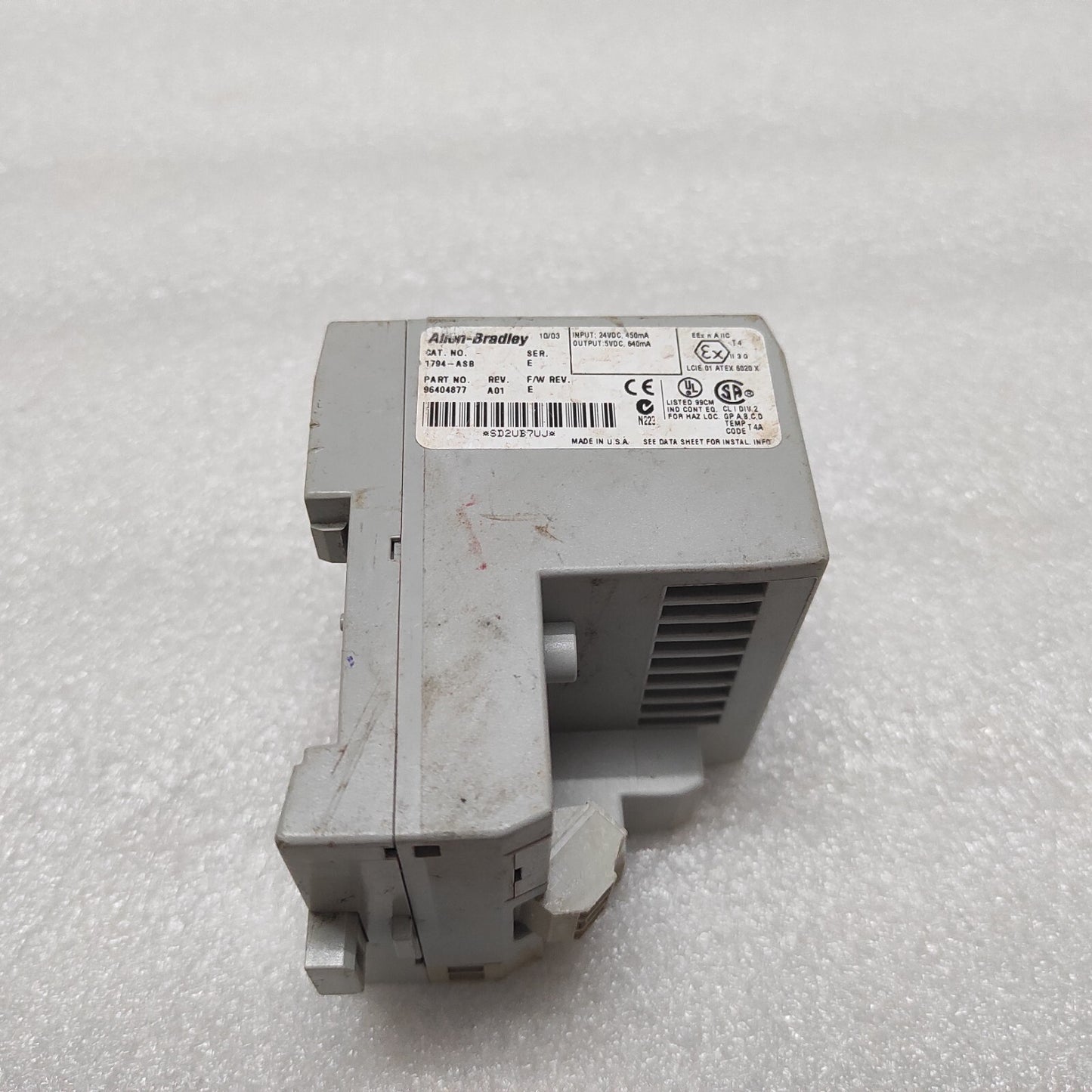 ALLEN BRADLEY CAT 1794-ASB FLEX I/O ADAPTER MODULE 96404877