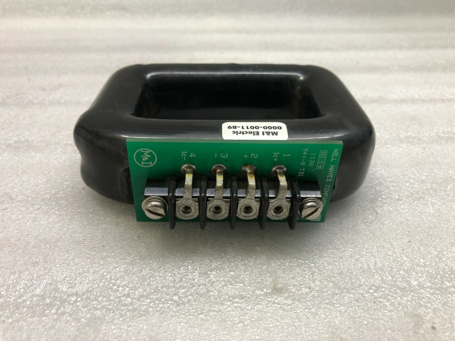 M&I ELECTRIC 0000-0011-89 HILL HAYES COMPANY 0000-0071