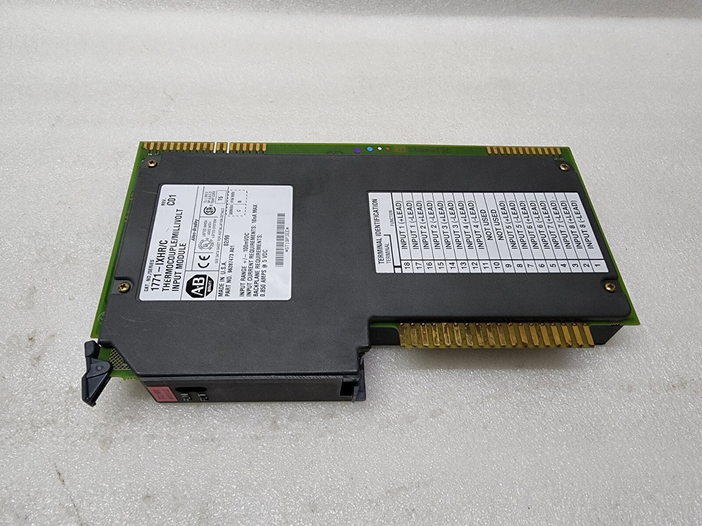 ALLEN BRADLEY 1771-IXHR/C THERMOCOUPLE MILLIVOLT INPUT MODULE 96287473 A01