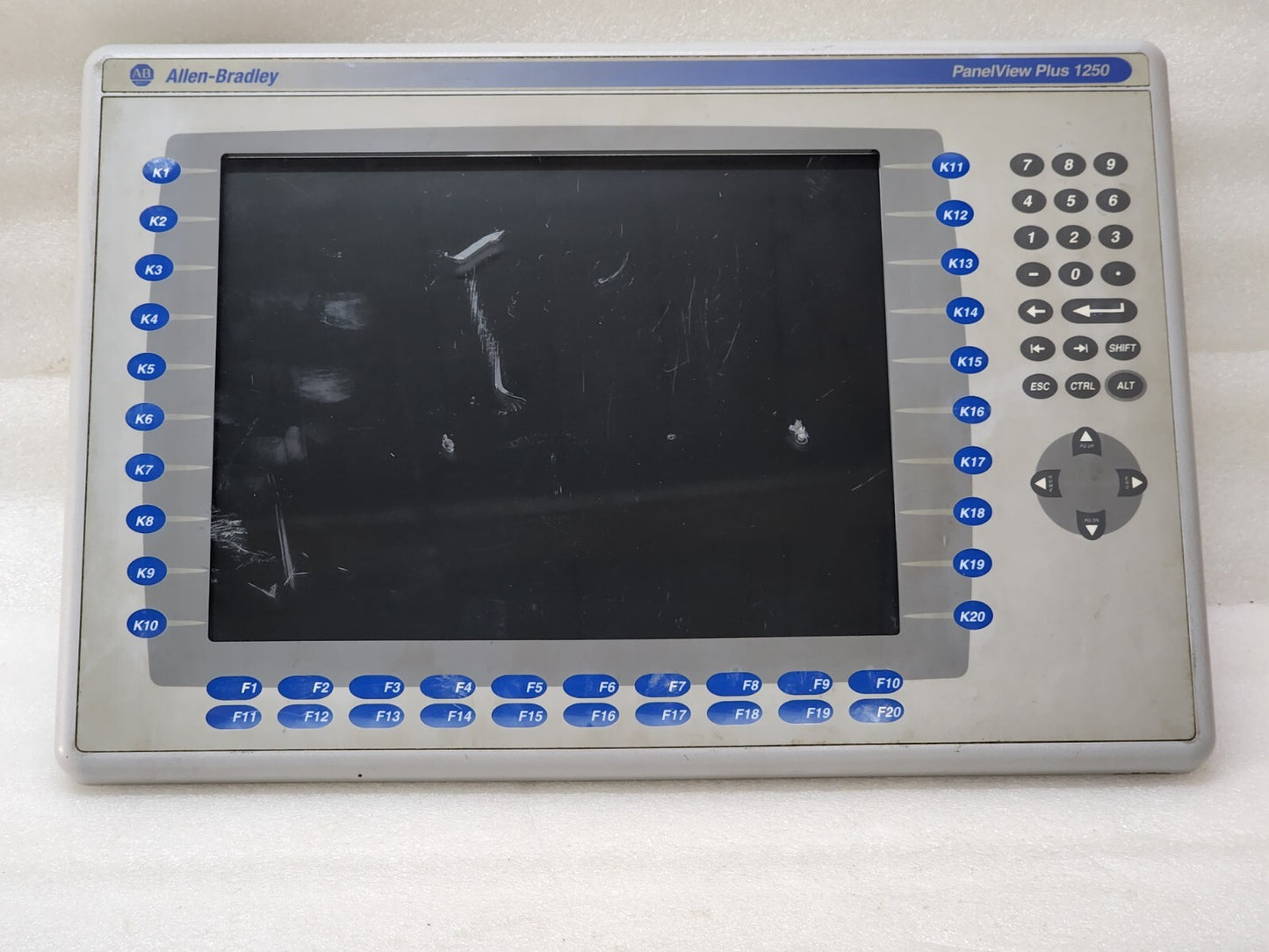 ALLEN BRADLEY PANELVIEW PLUS 1250 CAT 2711P-RP2 24VDC CAT 2711P-RDK12C