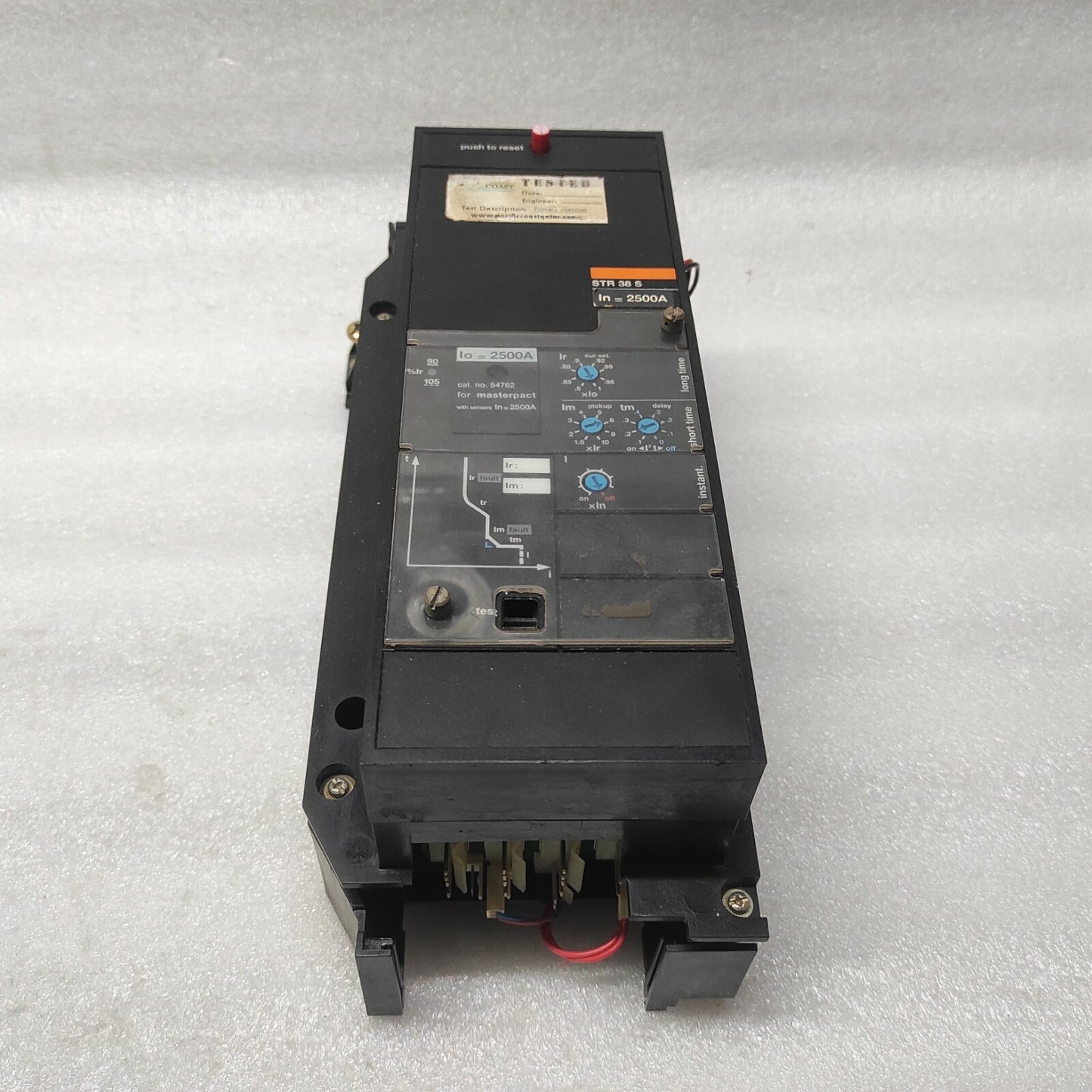MERLIN GERIN STR38S MASTERPACT CIRCUIT BREAKER TRIP UNIT 54762 2500A
