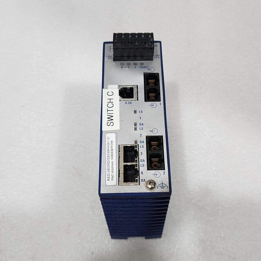 HIRSCHMANN RS20 INDUSTRIAL ETHERNET SWITCH RS20-0400M2M2SDABHH04.1.01