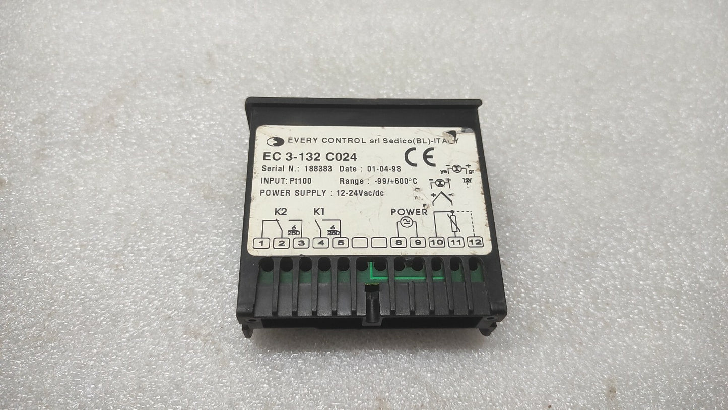 EVERY CONTROL EX 3-132 C024 TEMPERATURE CONTROLLER 12-24VAC/DC EC3132C024