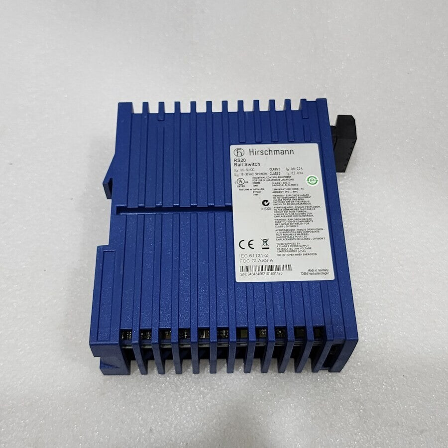 HIRSCHMANN RS20 INDUSTRIAL ETHERNET SWITCH RS20-0400M2M2SDABHH04.1.01
